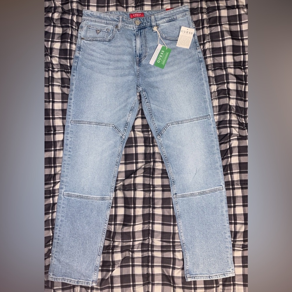 Guess Los Angeles Light Blue Wash Denim Jeans Size 31 x 28